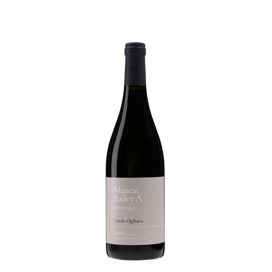 日本ワイン_マスカットベリーA 樽熟成 キュヴェ・オギハラ_シャトー酒折ワイナリー_山梨県産赤ワイン_ミディアムボディ_750ml