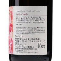 日本ワイン_Partly Cloudy 2021 / 晴れ時々曇り_ドメーヌ・ショオ_新潟県産赤ワイン_ミディアムボディ_750ml