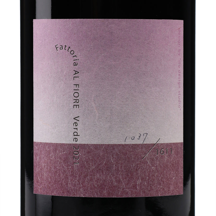 日本ワイン_Verde 2021_Fattoria AL FIORE_宮城県産赤ワイン_ミディアムボディ_750ml