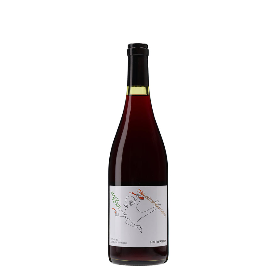 日本ワイン_FRESH ROUGE 2021 フレッシュルージュ_ヒトミワイナリー_滋賀県産赤ワイン_ライトボディ_750ml