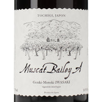 日本ワイン_Muscat Bailey A 2024_岩﨑元気_栃木県産赤ワイン_ミディアムボディ_750ml