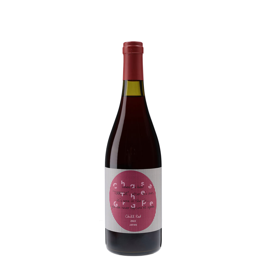 日本ワイン_チルレッド 2022_Chase The Grape_東京都産赤ワイン_ミディアムボディ_750ml