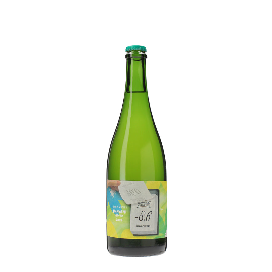 日本ワイン_Hanaemi green 24_いにしえ_山形県産スパークリングワイン_辛口_750ml