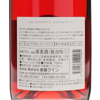 日本ワイン_スパークリングワイン キャンベル・アーリー_都農ワイン_宮崎県産スパークリングワイン_やや甘口_750ml