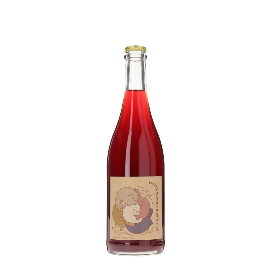日本ワイン_NECOシリーズ momo 2025_Fattoria AL FIORE_宮城県産スパークリングワイン_辛口_750ml