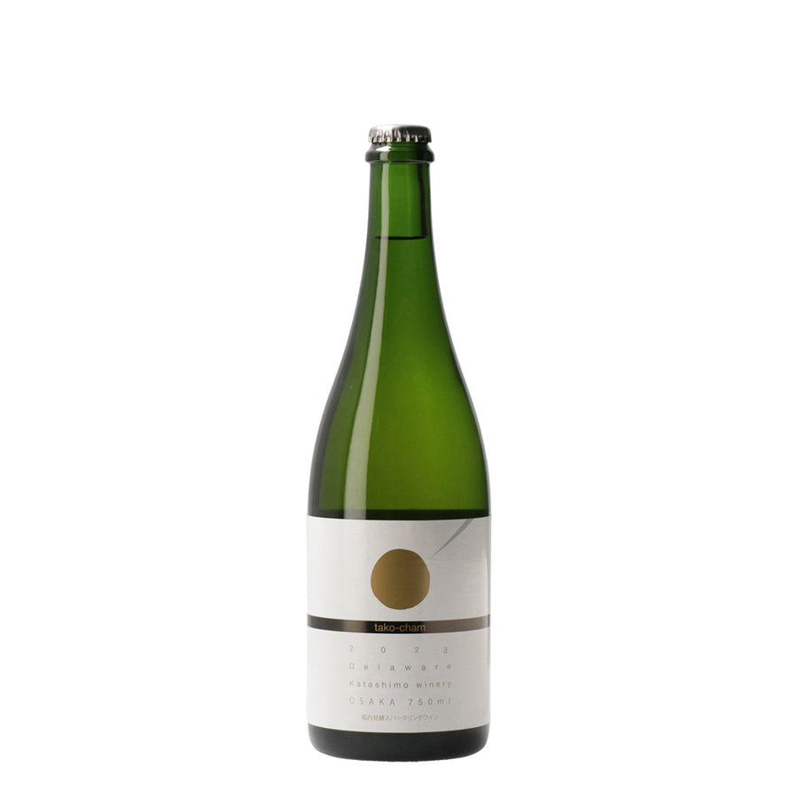 日本ワイン_たこシャン 2023_カタシモワイナリー_大阪府産スパークリングワイン_やや辛口_750ml