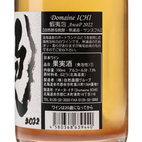 日本ワイン_蝦夷泡P 2022_ドメーヌ・イチ_北海道産スパークリングワイン_辛口_750ml