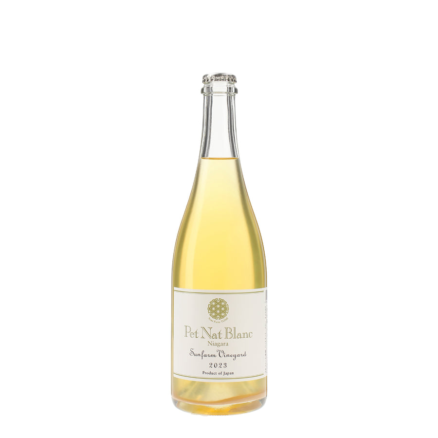 日本ワイン_ペットナット ブラン 2023_ヨネファーム東御_長野県産スパークリングワイン_辛口_750ml
