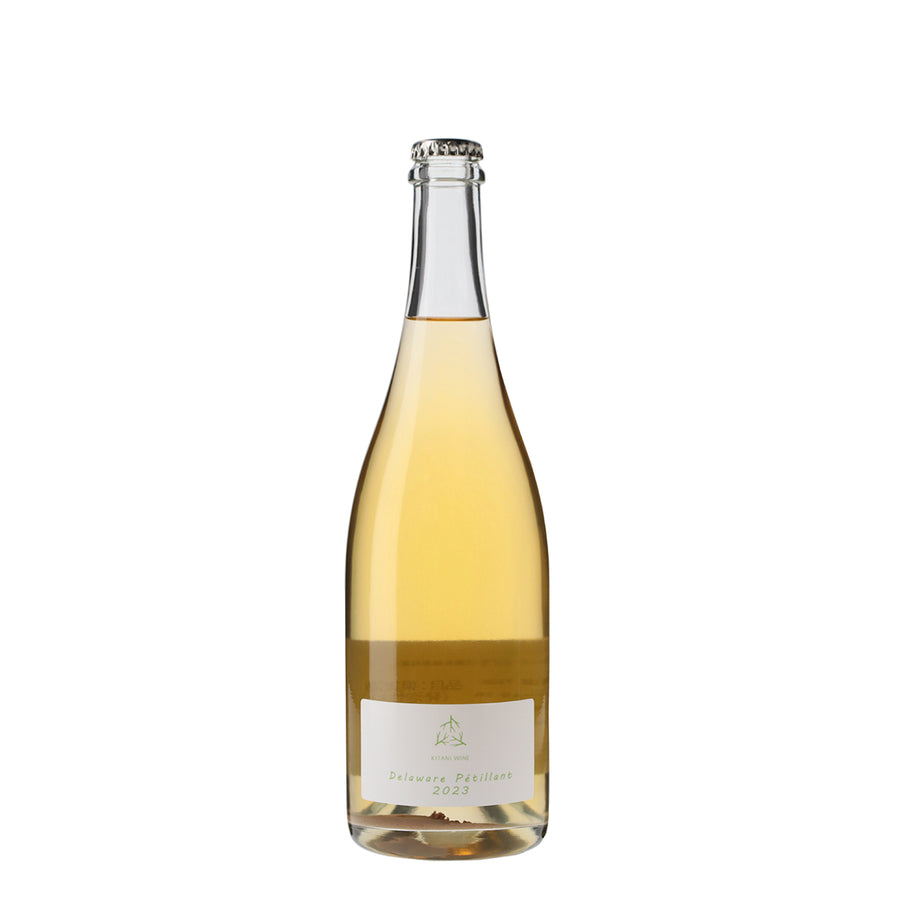 日本ワイン_デラウェアペティアン2023_木谷ワイン_奈良県産スパークリングワイン_辛口_750ml