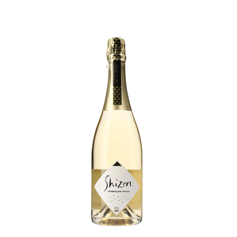 日本ワイン_SHIZEN SPARKLING KOSHU 2019_富士山ワイナリー_山梨県産スパークリングワイン_辛口_750ml