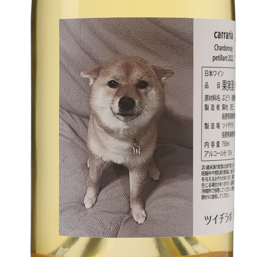 日本ワイン_【wa-syu限定】carraria Chardonnay petillant 2022_ツイヂラボ_長野県産スパークリングワイン_辛口_750ml