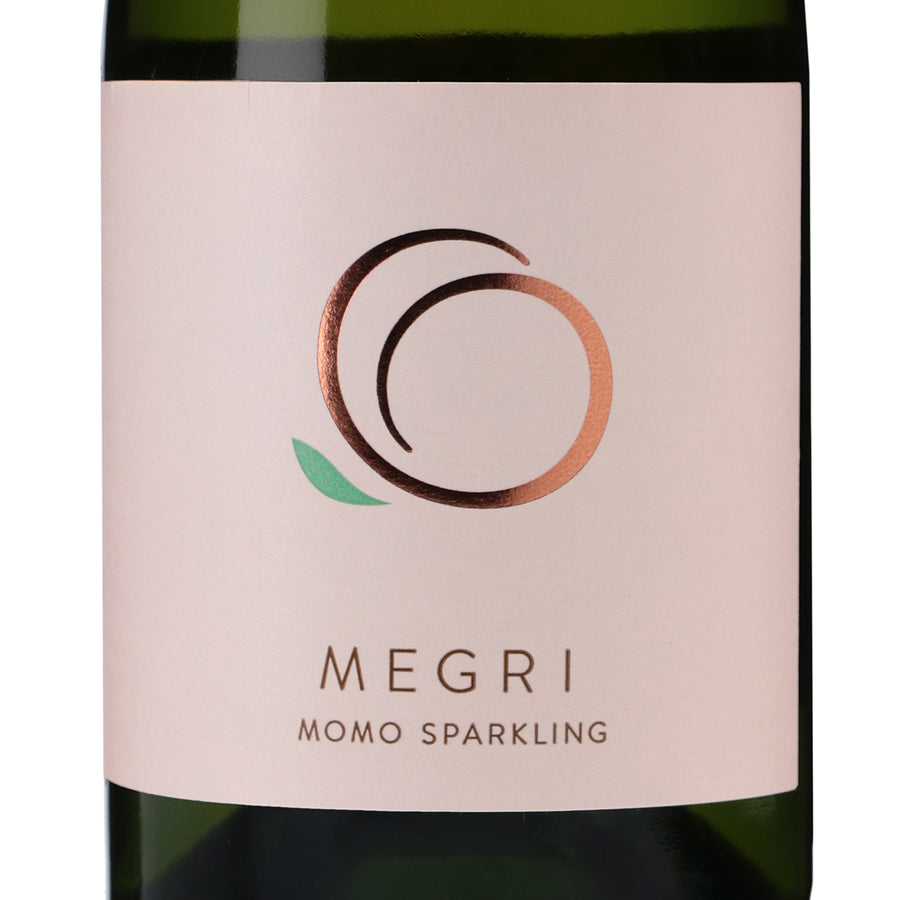 日本ワイン_ふくしまめぐり MOMO スパークリング 375ml_ふくしま逢瀬ワイナリー_福島県産フルーツワイン_やや辛口_375ml