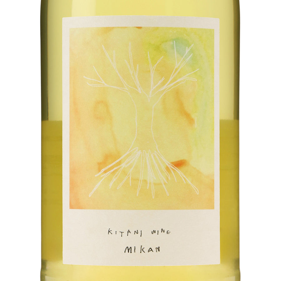 日本ワイン_みかんワイン(明日香村産柑橘2024年)_木谷ワイン_奈良県産フルーツワイン_辛口_750ml