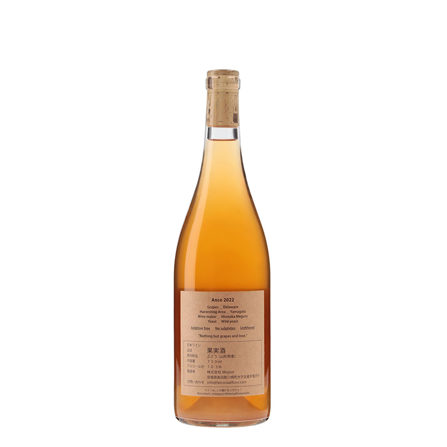 日本ワイン_Anco 2022_Fattoria AL FIORE_宮城県産オレンジワイン_辛口_750ml