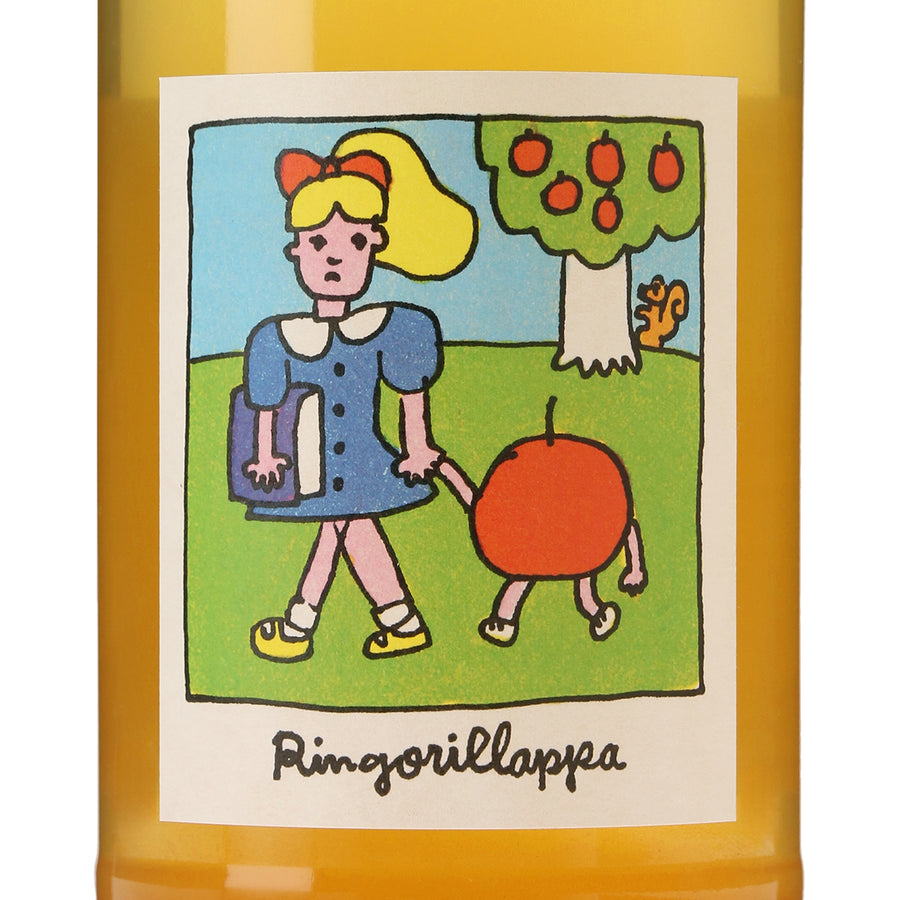 日本ワイン_風追いガール_リンゴリらっぱ_山形県産シードル_辛口_750ml