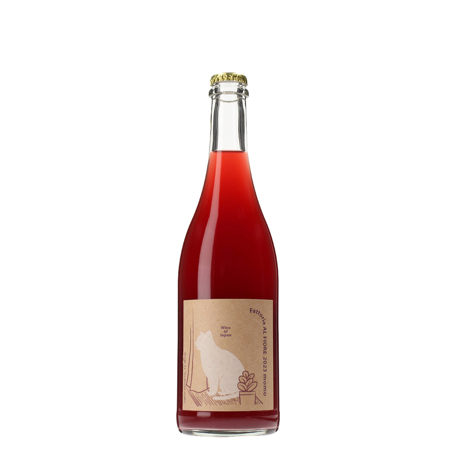 日本ワイン_momo 2023_Fattoria AL FIORE_宮城県産ロゼワイン_辛口_750ml