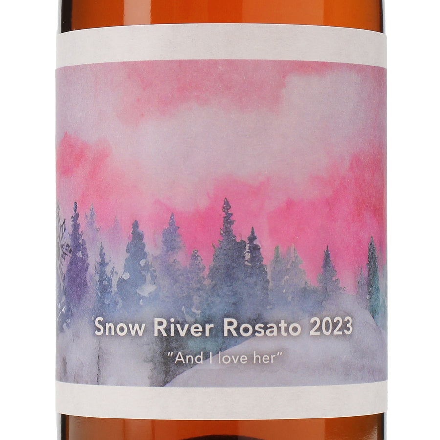 日本ワイン_スノーリバー ロザート 2023_雪川醸造_北海道産ロゼワイン_辛口_750ml
