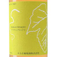 日本ワイン_デラウェアにごり 2023_まるき葡萄酒_山梨県産白ワイン_甘口_750ml