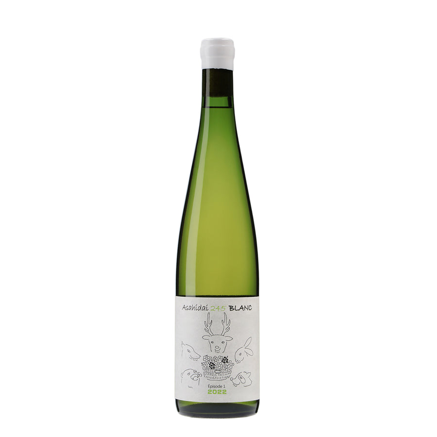 日本ワイン_Asahida 245 Blanc 2022_naritaya_北海道産白ワイン_辛口_750ml