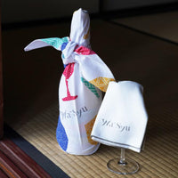 wa-syuオリジナルグラスクロス_日本産_ワイン雑貨_ホワイト_フリーサイズ