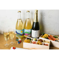 日本ワイン_【岩崎醸造×wa-syu】IWAI KAMOSHI -SPARKLING No.1_岩崎醸造_山梨県産スパークリングワイン_山梨県産白ワイン_辛口_750ml