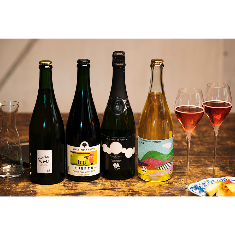 日本ワイン_【岩崎醸造×wa-syu】IWAI KAMOSHI -SPARKLING No.2_岩崎醸造_山梨県産スパークリングワイン_山梨県産白ワイン_辛口_750ml