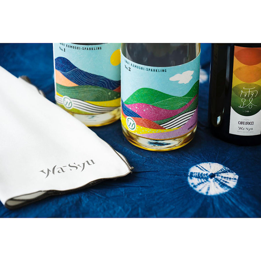日本ワイン_【岩崎醸造×wa-syu】IWAI KAMOSHI -SPARKLING No.1_岩崎醸造_山梨県産スパークリングワイン_山梨県産白ワイン_辛口_750ml