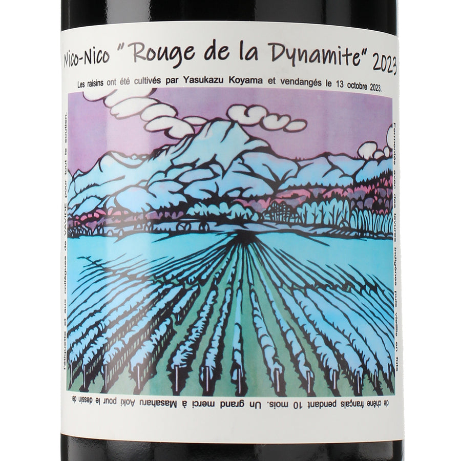 日本ワイン_Nico-Nico Rouge de la Dynamite 2023_バビデファーム＆ワイナリー_長野県産赤ワイン_ミディアムボディ_750ml