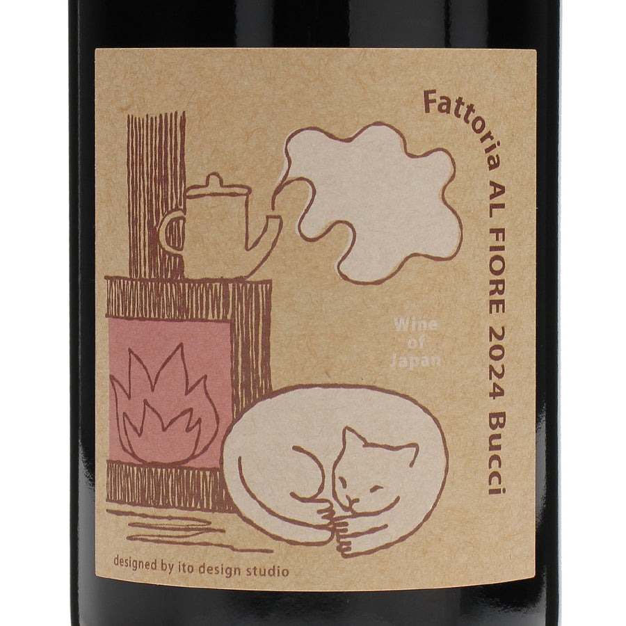 日本ワイン_NECO series Bucci 2024_Fattoria AL FIORE_宮城県産赤ワイン_ミディアムボディ_750ml