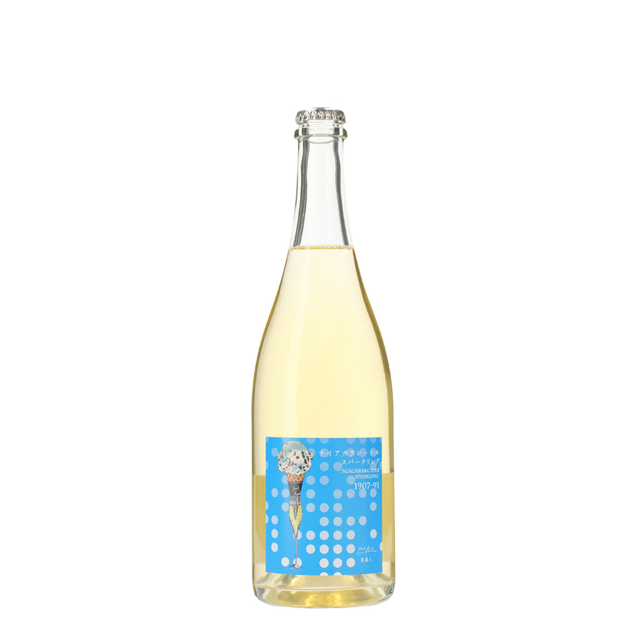 日本ワイン_ナイアガラシードルスパークリング_BookRoad ～葡蔵人～_東京都産スパークリングワイン_辛口_750ml