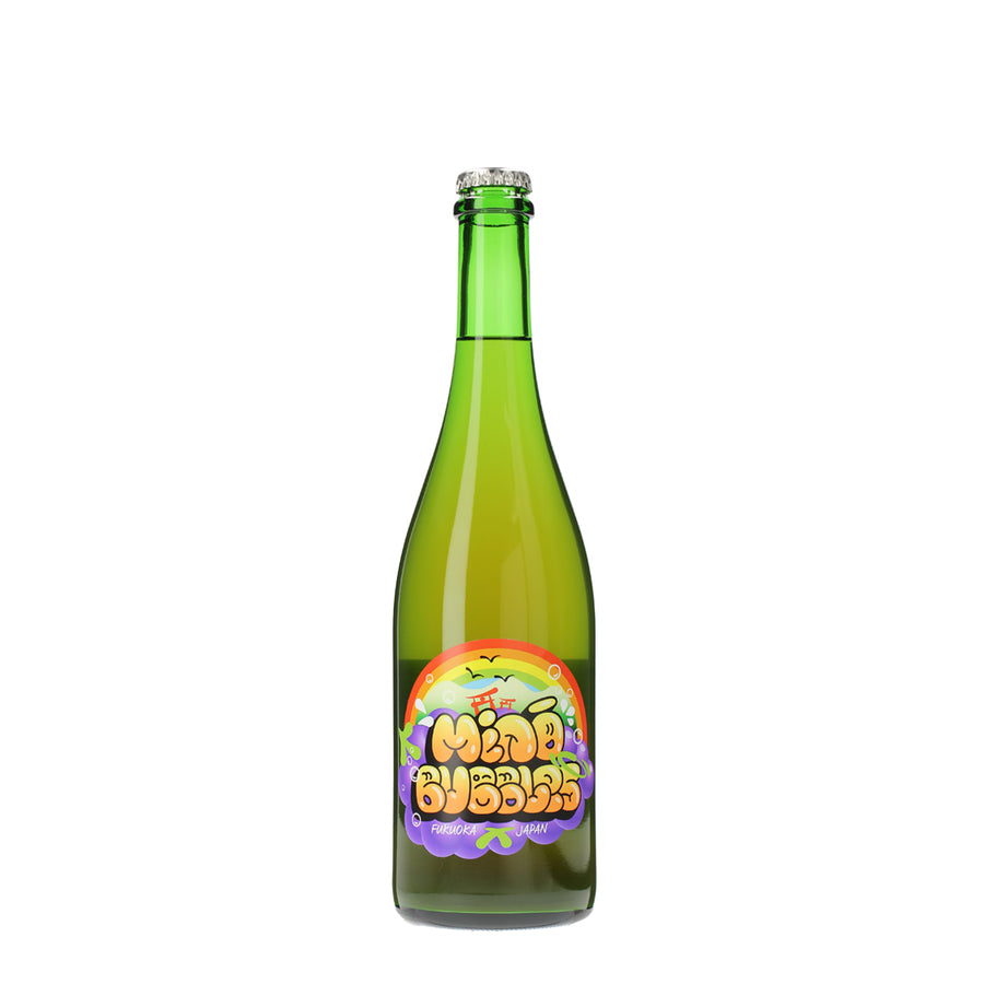 日本ワイン_MINǑ BUBBLE 2024_SHINDO WINES_福岡県産スパークリングワイン_辛口_750ml