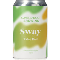 日本ワイン_Sway - スウェイ -_カーブドッチブルーイング_新潟県産発泡酒_辛口_365ml