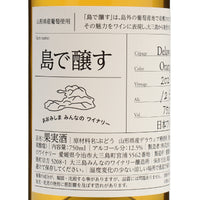日本ワイン_2023島で醸すデラウェアオレンジ_大三島みんなのワイナリー_愛媛県産オレンジワイン_辛口_750ml