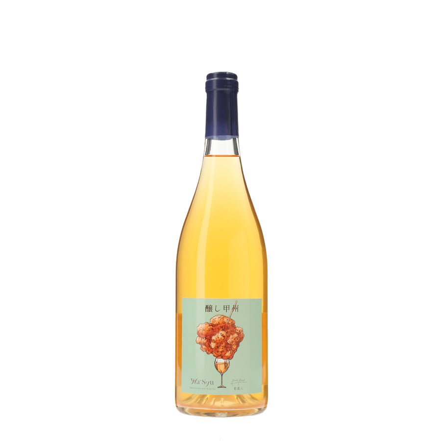 日本ワイン_【BookRoad×wa-syu】無濾過醸し甲州_BookRoad ～葡蔵人～_東京都産オレンジワイン_辛口_750ml
