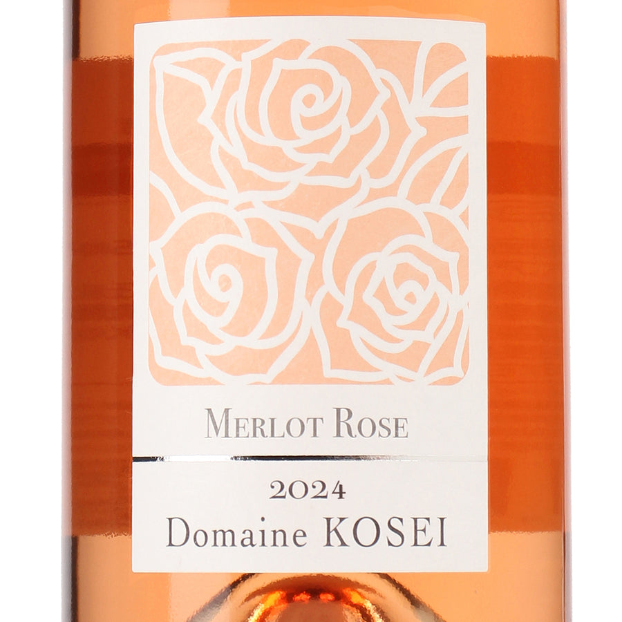 日本ワイン_MERLOT ROSE 2024 無濾過 極辛口_ドメーヌ・コーセイ_長野県産ロゼワイン_辛口_750ml