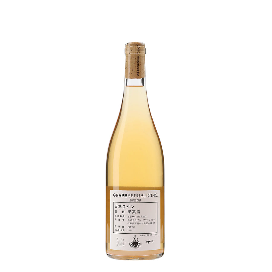 日本ワイン_Bianco 2021_GRAPE REPUBLIC_山形県産白ワイン_辛口_750ml