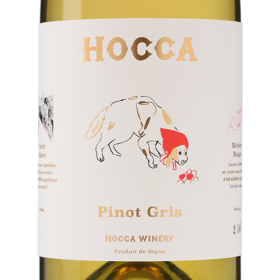 日本ワイン_HOCCA Pinot Grit 2021_HOCCA WINERY_山形県産白ワイン_辛口_750ml