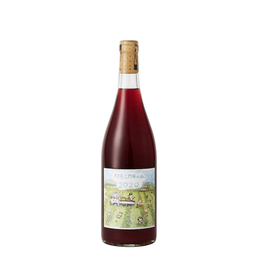 日本ワイン_かもしかわいん 2020_Fattoria AL FIORE_宮城県産赤ワイン_ミディアムボディ_750ml